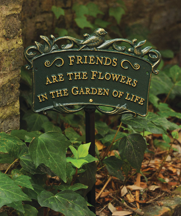 8710: Friends Are the Flowers Sign/Green (Product Detail)