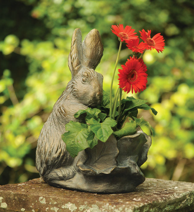 8630: Rabbit with Cabbage Planter (Product Detail)