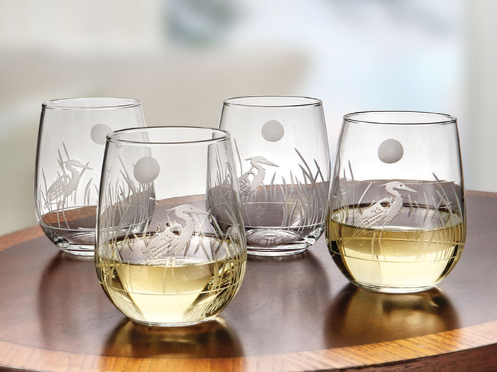 8898: Heron Stemless Wine Glasses (Set of Four) (Product Detail)